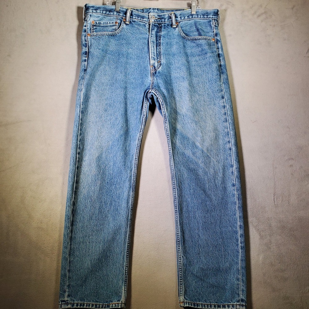 Levi's 505 Jeans Mens 38x30 Blue Denim Straight Leg Causal Americana Classic